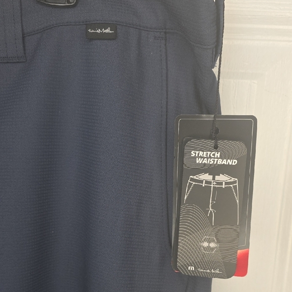 New Travis Mathew Dark Blue Flat Front Shorts Size 34 - Picture 3 of 8